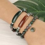 indian agate crystal Bracelet indian agate bracelet