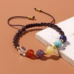 8mm adjustable chakra bead bracelet chakra stones bracelet