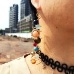 Solar System Natural Stone Earrings