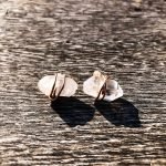Handmade Wrapped Clear Quartz Earrings