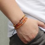 golden swan stone Red Aventurine Bracelet Set