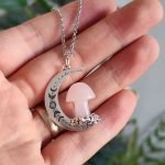 mushroom crystal necklace