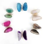 Agate Slice Butterfly Crystals Butterfly