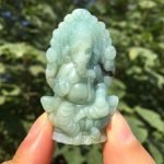 Amazonite Ganesha Hand carved Ganesh Statue