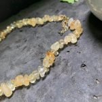 Citrine Chip Necklace Natural Citrine Necklace