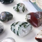 Moss Agate Heart crystal heart crystal hearts heart crystals heart shaped crystals