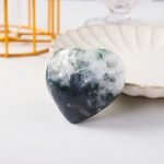 Moss Agate Heart crystal heart crystal hearts heart crystals heart shaped crystals