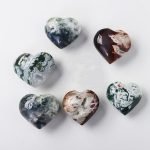 Moss Agate Heart crystal heart crystal hearts heart crystals heart shaped crystals