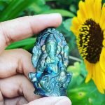 Natural Labradorite Ganesha