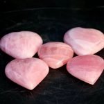 Pink Rose Quartz Heart crystal heart crystal