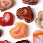Red Agate Heart crystal heart crystal hearts heart crystals heart shaped crystals