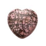 Rhodonite Heart Rhodonite crystal heart Rhodonite crystal hearts