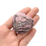 Rhodonite Heart Rhodonite crystal heart Rhodonite crystal hearts