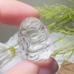 Tiny Cute Clear Quartz Ganesha