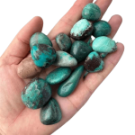 Tumbled Chrysocolla Stone Set tumbled stones tumbled stone