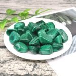 Tumbled Malachite Stone Set tumbled stones