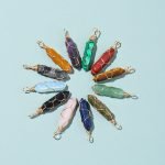 Wire Wrapped Hexagon Crystal Pendant