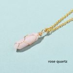 Wire Wrapped Hexagon Crystal Pendant