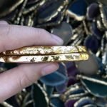 agate slice pendant Natural Agate Geode Pendant