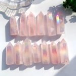 aura rose quartz tower