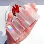 aura rose quartz tower aura rose quartz point