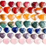 mini crystal hearts set