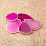 pink agate slice pink agate stone natural pink agate pink banded agate