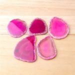 pink agate slice pink agate stone natural pink agate pink banded agate