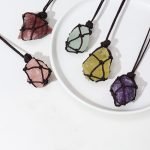 raw crystal necklace raw crystal necklaces