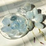 tumbled Aquamarine Stone Set tumbled stones tumbled stone