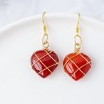 Crystal Heart Shaped Earrings heart shaped crystal earrings