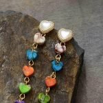 Emperor Stone Heart Drop Earrings