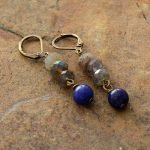 Lapis Lazuli & Labradorite Drop Earrings
