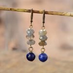 Lapis Lazuli & Labradorite Drop Earrings