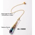 Rainbow Fluorite Crystal Pendulums crystal