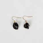 Raw Crystal Dangle Earrings