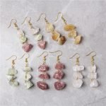 Raw Crystal Drop Earrings