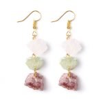 Raw Crystal Drop Earrings