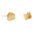 Raw Crystal Stud Earrings