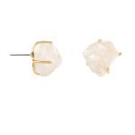 Raw Crystal Stud Earrings