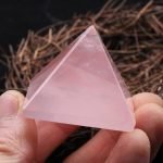 Rose Quartz Pyramid crystal pyramid