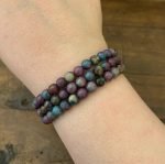 Ruby Kyanite Bead Bracelet