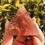 Strawberry Quartz Pyramid crystal pyramid