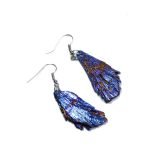 Titanium Aura Black Tourmaline Dangle Earrings