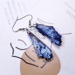 Titanium Aura Black Tourmaline Dangle Earrings