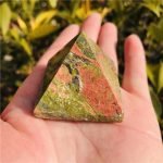 Unakite Pyramid crystal pyramid