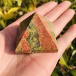 Unakite Pyramid crystal pyramid