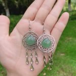 crystal dream catcher earrings