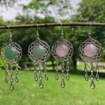 crystal dream catcher earrings
