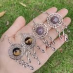 crystal dream catcher earrings